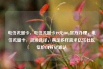 电信流量卡，电信流量卡19元200g官方办理，电信流量卡，灵活选择，满足多样需求亿乐社区低价自营货源站