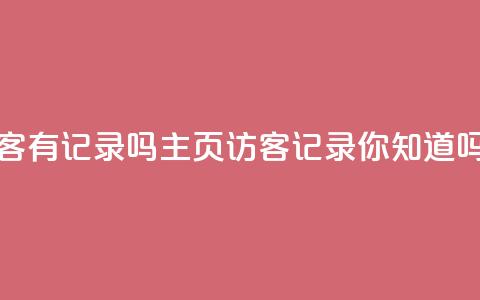 qq主页访客有记录吗(qq主页访客记录，你知道吗？)  第1张