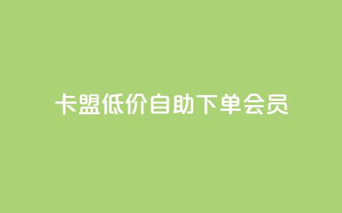 卡盟低价自助下单会员,点赞关注app - qq代点赞 QQ购买卡盟  第1张