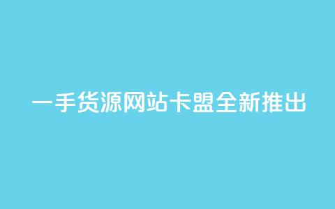 一手货源网站卡盟全新推出 第1张 一手货源网站卡盟全新推出 第1张