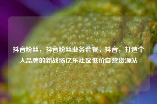 抖音粉丝，抖音粉丝业务套餐，抖音，打造个人品牌的新战场亿乐社区低价自营货源站