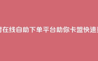 24小时在线自助下单平台助你卡盟快速推广