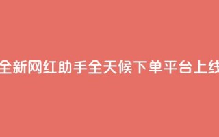 全新网红助手全天候下单平台上线