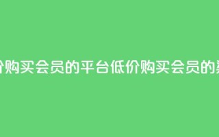 低价购买QQ会员的平台(低价购买QQ会员的渠道)