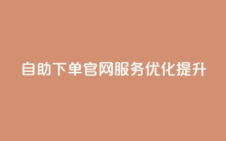 QQ自助下单官网服务优化提升