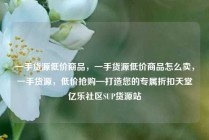 一手货源低价商品，一手货源低价商品怎么卖，一手货源，低价抢购—打造您的专属折扣天堂亿乐社区SUP货源站