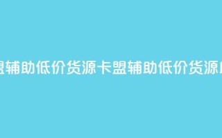 卡盟辅助低价货源(卡盟辅助低价货源助力)