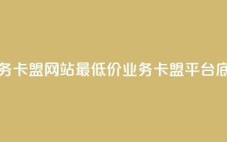 qq业务卡盟网站最低价(qq业务卡盟平台底价)