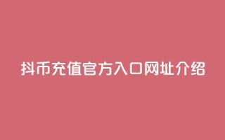 抖币充值官方入口网址介绍