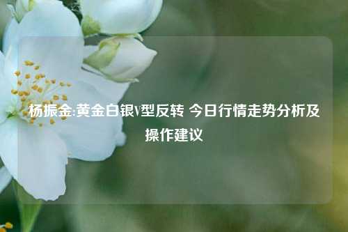 杨振金:黄金白银V型反转 今日行情走势分析及操作建议 第1张 杨振金:黄金白银V型反转 今日行情走势分析及操作建议 第1张
