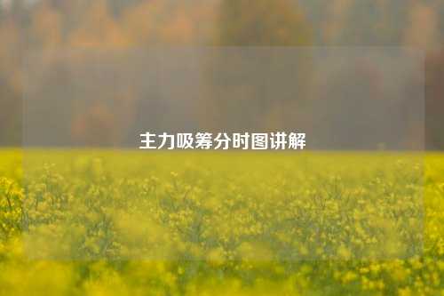 主力吸筹分时图讲解  第1张