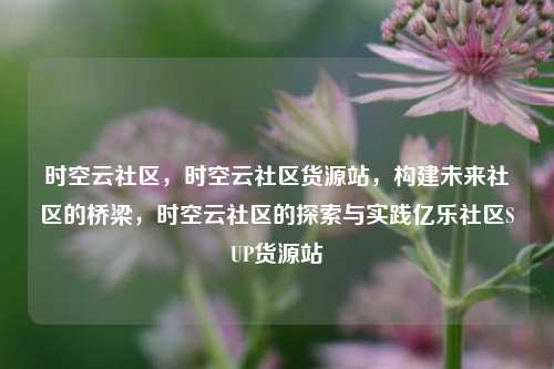 时空云社区，时空云社区货源站，构建未来社区的桥梁	，时空云社区的探索与实践亿乐社区SUP货源站  第1张
