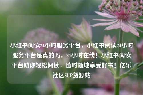 小红书阅读24小时服务平台	，小红书阅读24小时服务平台是真的吗，24小时在线！小红书阅读平台助你轻松阅读，随时随地享受好书！亿乐社区SUP货源站  第1张